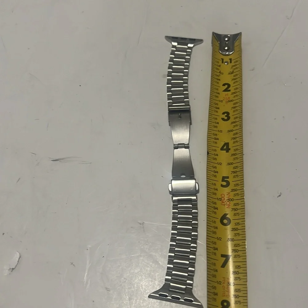 Stainless steel Silver Metal Watch‎ Chainlink Band nwot